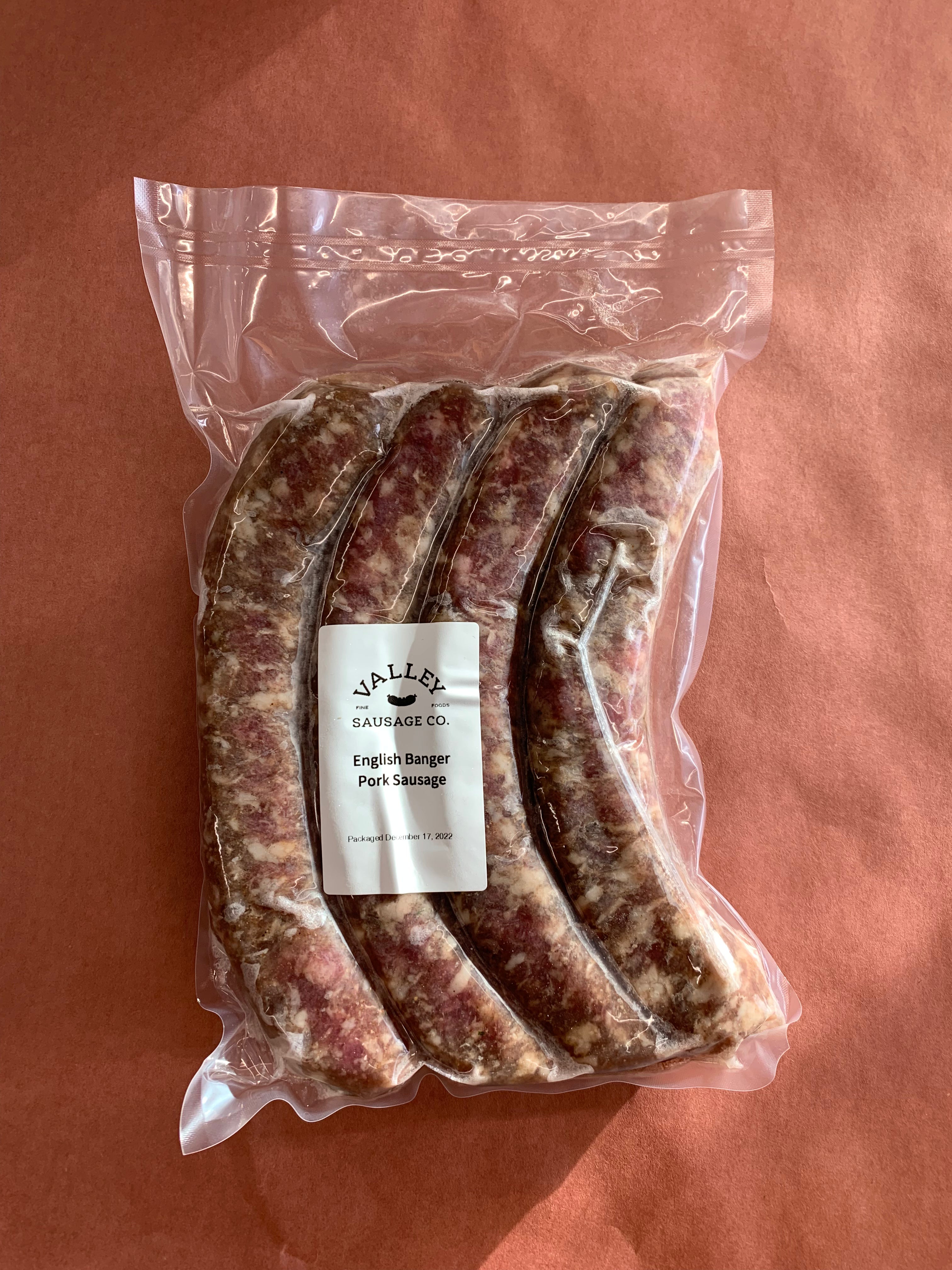 English Banger Pork Sausage - 4 pack